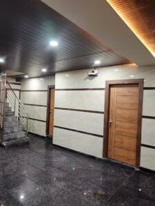 Photograph of a common hallway in a coliving pg.