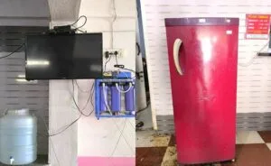 Photograph of cooler and fridge