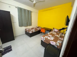 Photo of a double sharing room in a coliving pg in Bannerghatta.